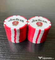 Set 20 Jetoane Poker Jim Beam – Ediție de Colecție Aniversară (1995) 