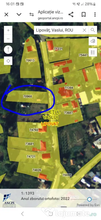 Teren de vanzare 1000mp
