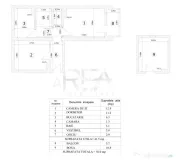 2 camere Floreasca decomandat, centrală, et. 1, renovat, bo