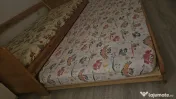 Vand pat glisant din lemn+ 2 saltele 