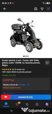 Super Ocazie Scooter Electric4 Roți ZTech ZT18 (TAYHONG) Persoane cu Dizabilități