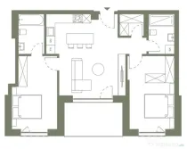 Apartament 3 camere 68.8 mp si logie 9.3 mp in Hexagon