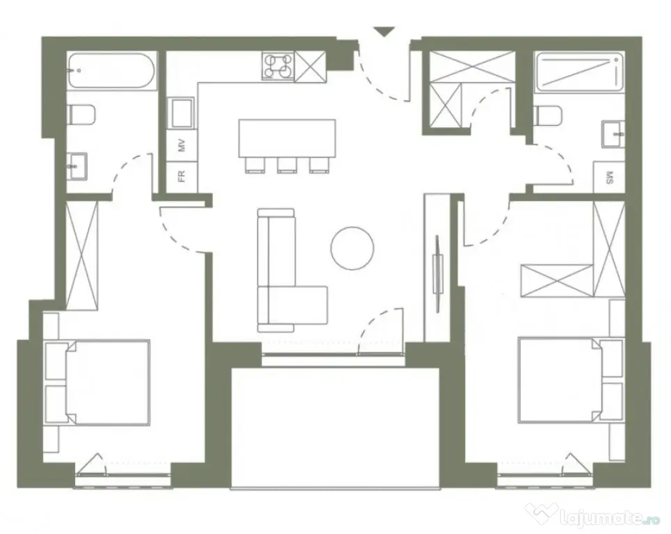 Apartament 3 camere 68.8 mp si logie 9.3 mp in Hexagon - Cluj-Napoca (Cluj)