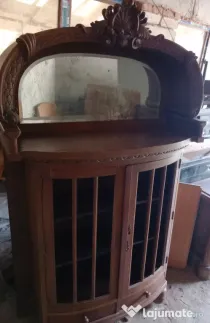 Vitrina bufet cu oglinda stil neobaroc 200x120x40 anii 1920-1940