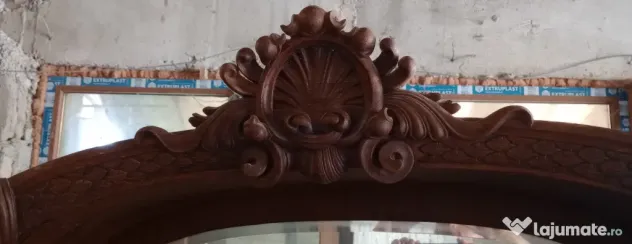 Vitrina bufet cu oglinda stil neobaroc 200x120x40 anii 1920-1940