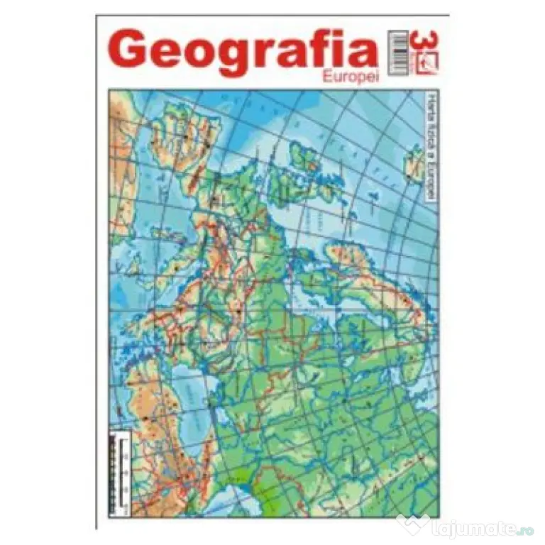 Harta Geografia Europei 3