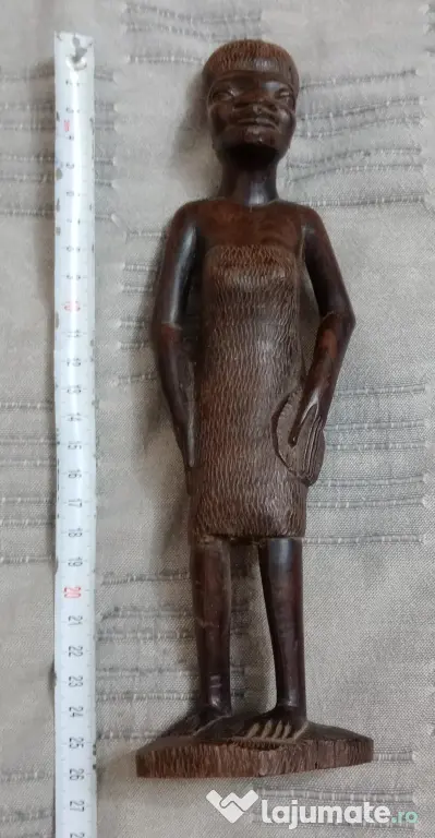 Statueta africana din lemn de abanos sau polisandru 30 cm.