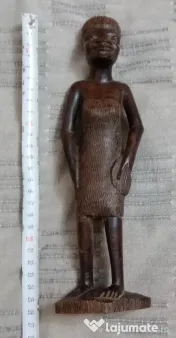 Statueta africana din lemn de abanos sau polisandru 30 cm. 