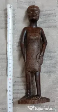 Statueta africana din lemn de abanos sau polisandru 30 cm.