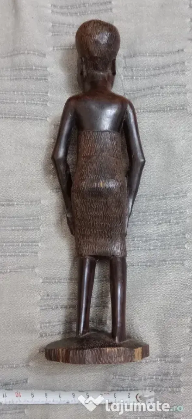 Statueta africana din lemn de abanos sau polisandru 30 cm.
