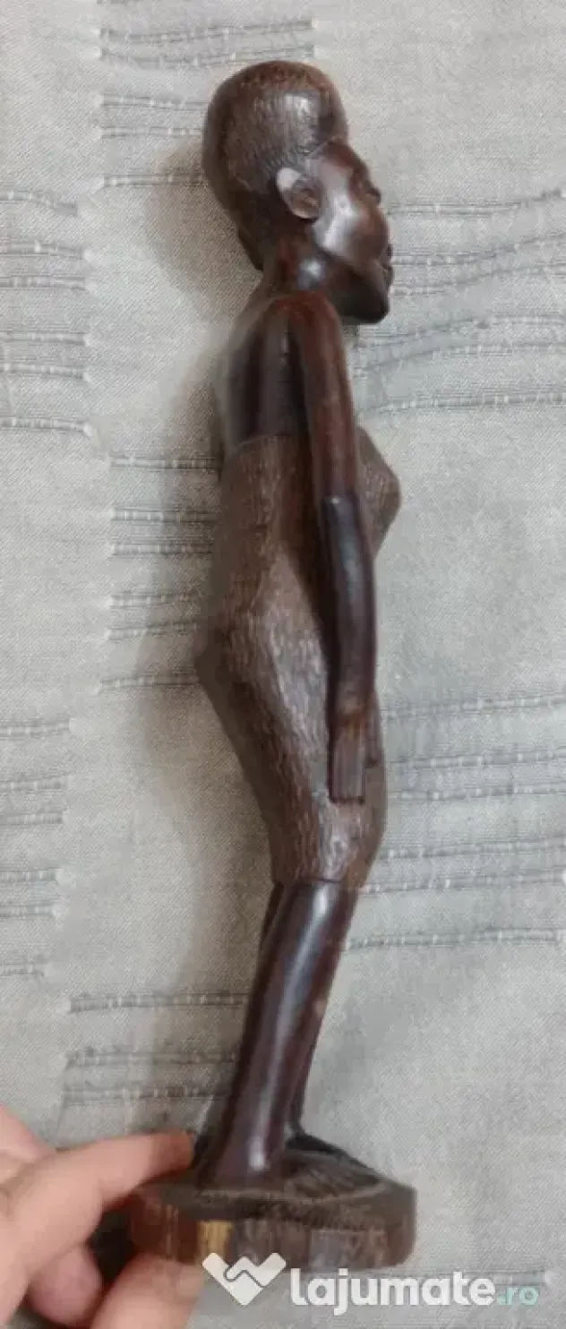 Statueta africana din lemn de abanos sau polisandru 30 cm.