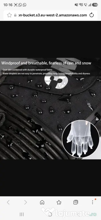 Manusi 3M Thinsulate schi ski sky unisex calde maro M si negre L