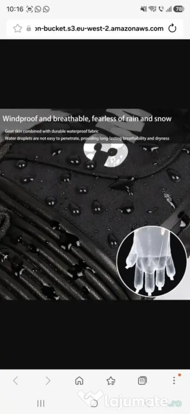 Manusi 3M Thinsulate schi ski sky unisex calde maro M si negre L