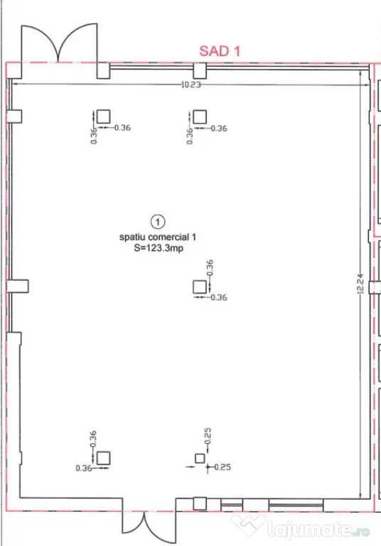 Spatiu Comercial, 123.5mp utili, Parter - Sanandrei (Timis)