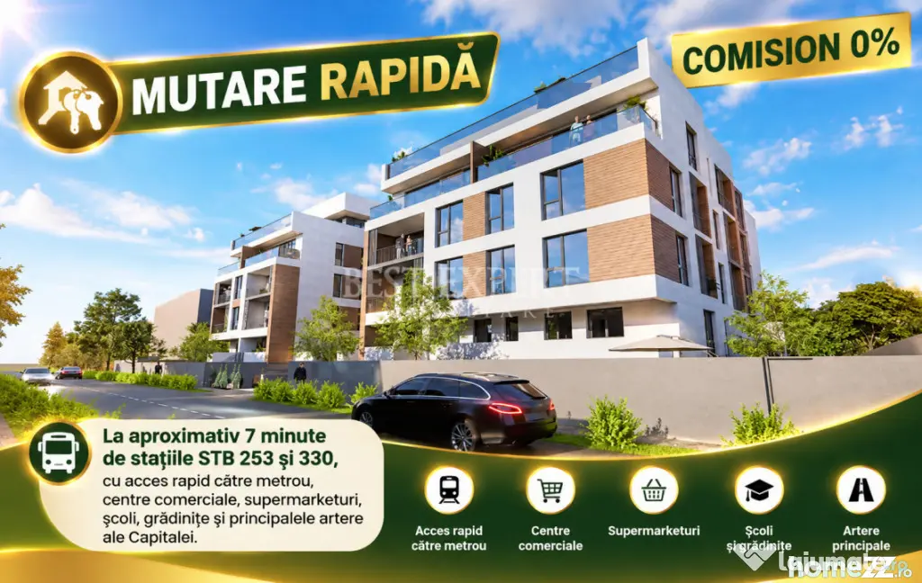 3 Camere | Terasă Generoasă | Direct Dezvoltator | Ideal F - Bucuresti (Bucuresti-Ilfov)