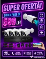 Vindem si Montam Camere Supraveghere Video KIT Complet 4/8/12 CAMERE
