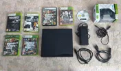 Consolă Xbox 360 E + Manetă și 6 jocuri (GTA V, GTA IV, Forza Horizon etc.) 