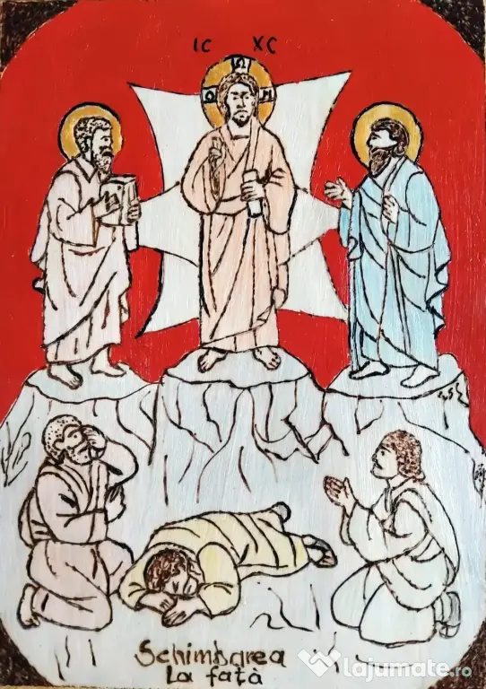 Vând icoane pirogravate