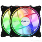 Set nou 2 ventilatoare optimx fan pro argb, 120 x 120