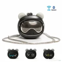 Boxa portabila wireless optimx s05 face change, bluetooth 5.3, usb type-c, negru