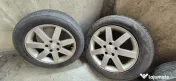 Set Jante Aliaj 16" 5x110 Opel / Saab + Anvelope Vară 205/55 R16 DOT 2022 