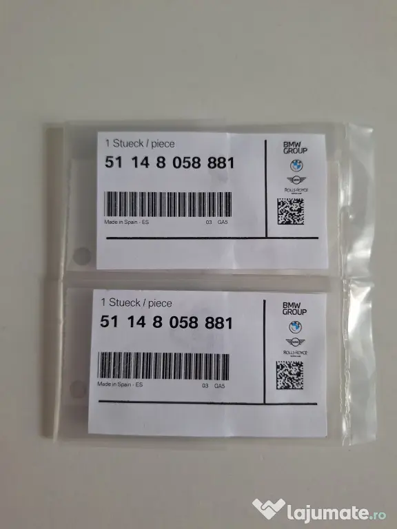 Set 2 embleme BMW OEM portbagaj originale