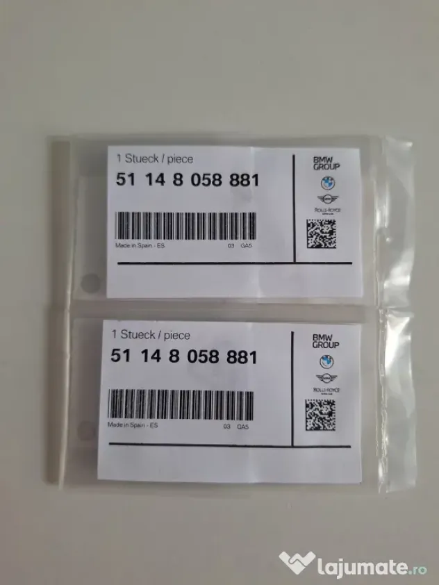 Set 2 embleme BMW OEM portbagaj originale