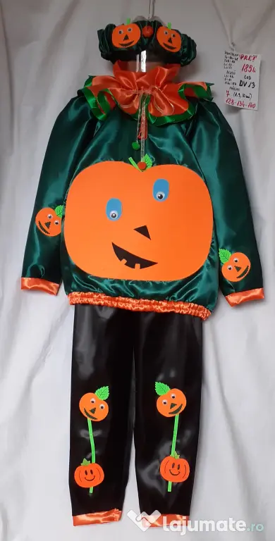 Costum Dovlecel pentru copii 8-9-10-11-12-13 ani,185 lei