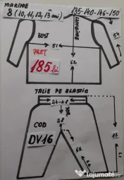 Costum Dovlecel pentru copii 8-9-10-11-12-13 ani,185 lei