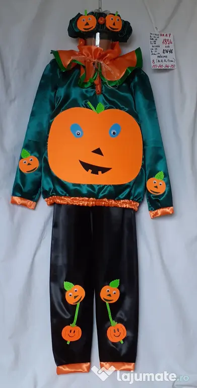 Costum Dovlecel pentru copii 8-9-10-11-12-13 ani,185 lei