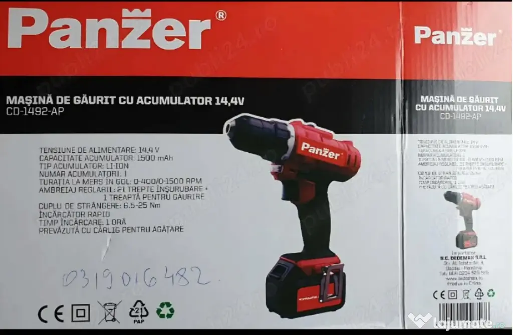 Mașina de înșurubat și gaurit Panzer