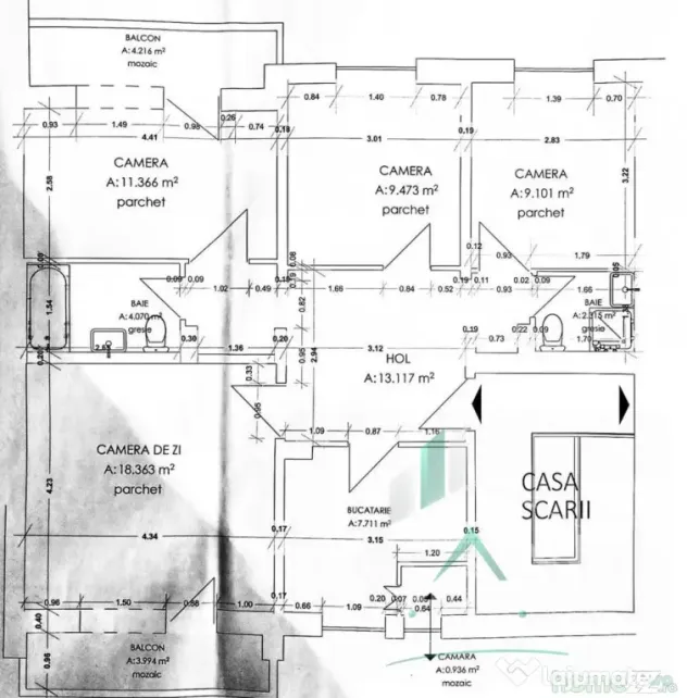 4 CAMERE DECOMANDATE | 80 MP | 2 BĂI | 2 BALCOANE | MĂRĂ? - Cluj-Napoca (Cluj)