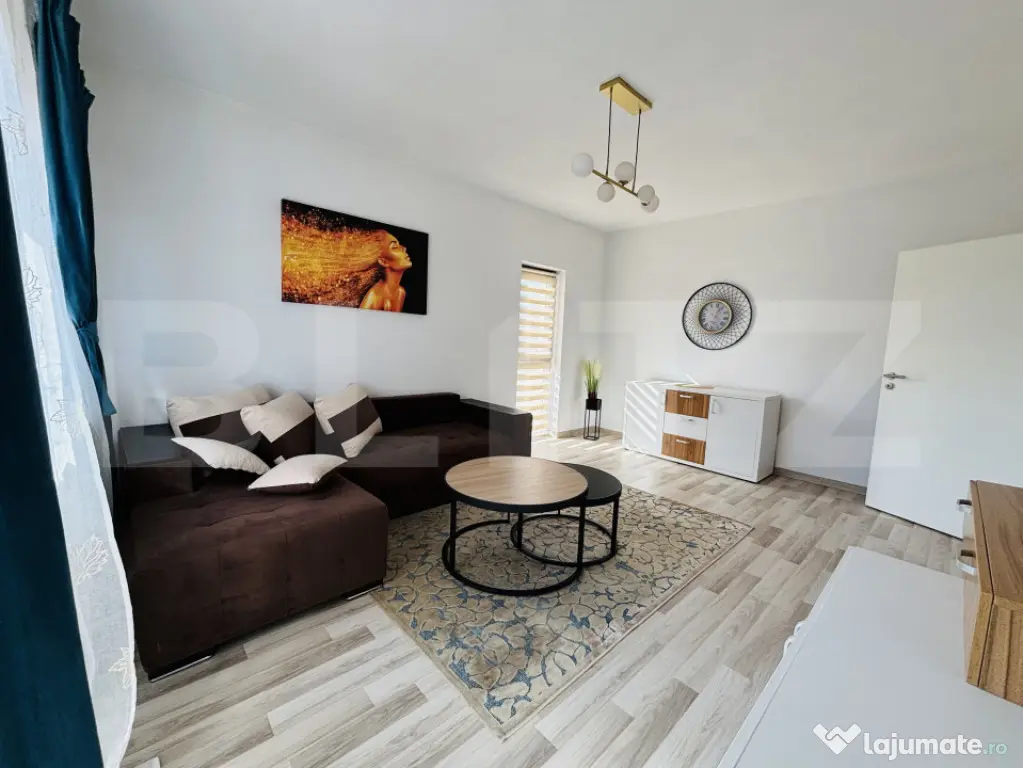 Apartament 2 camere, mobilat și utilat, cu parcare inclusă - Sanpetru (Brasov)