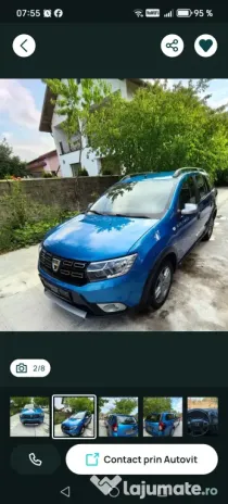 Vând Dacia Logan MCV stepway 2019/gpl