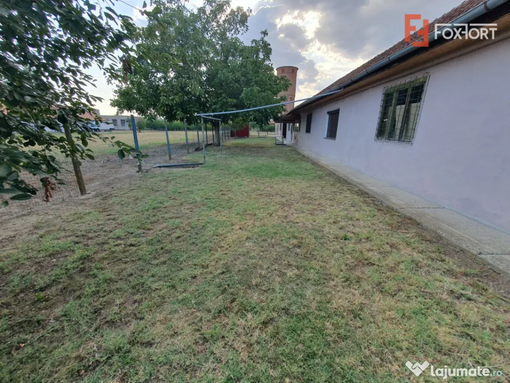 Spatiu de productie, 10 incaperi, 382 mp utili, 1800 mp tere - Peciu Nou (Timis)