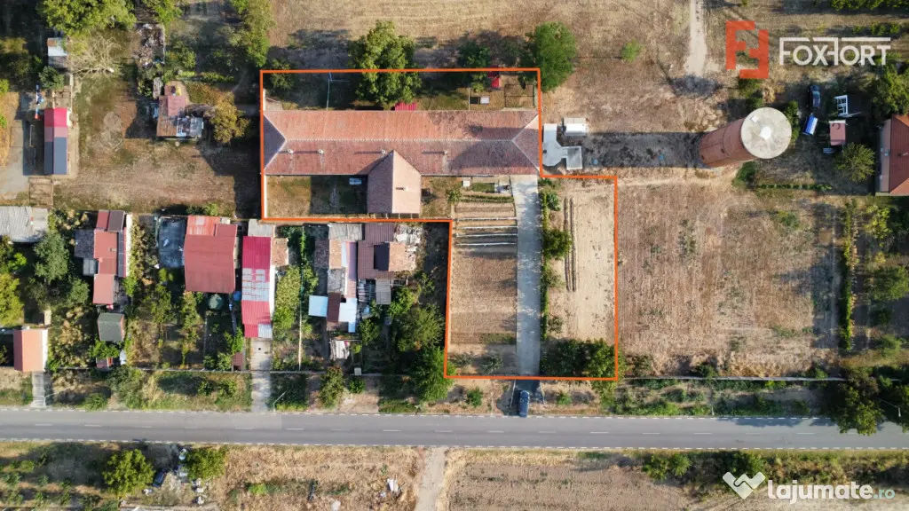 Spatiu de productie, 10 incaperi, 382 mp utili, 1800 mp tere - Peciu Nou (Timis)