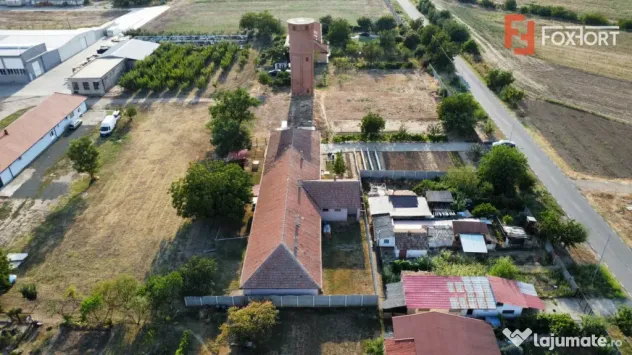 Spatiu de productie, 10 incaperi, 382 mp utili, 1800 mp tere - Peciu Nou (Timis)