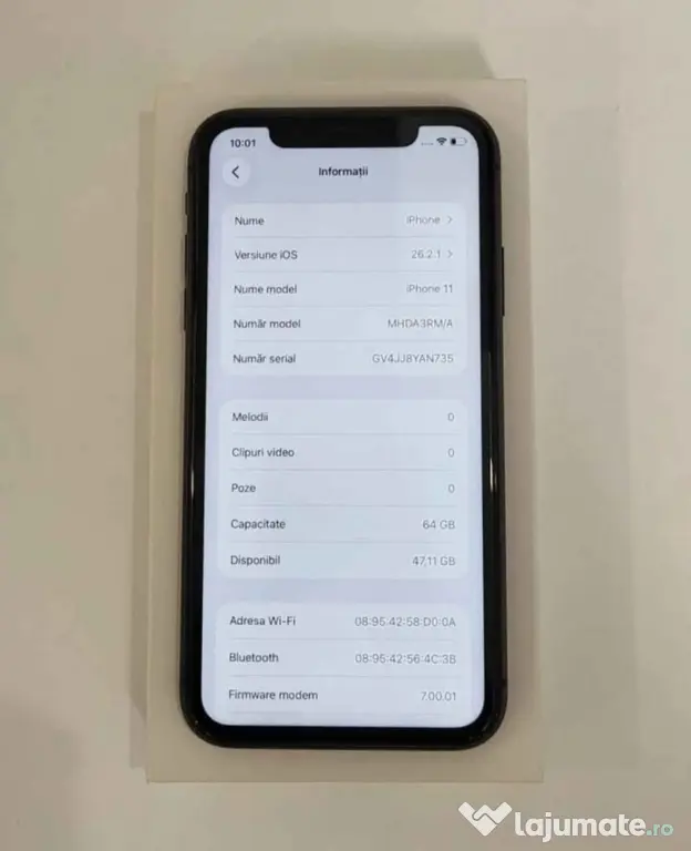 Apple iPhone 11 Black Impecabil, Full box