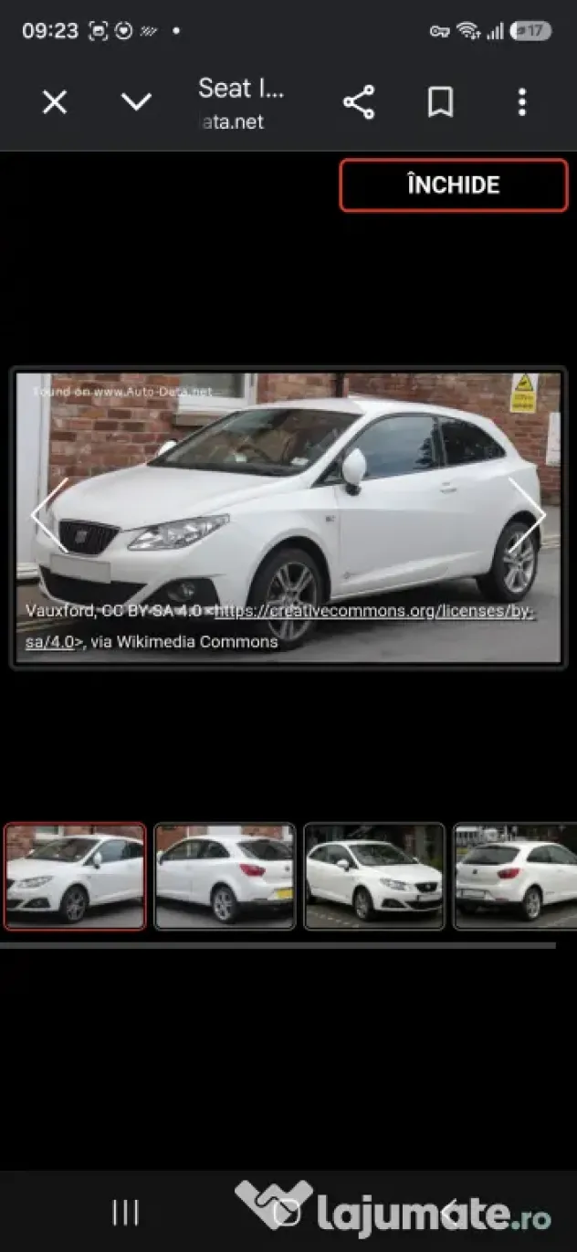 3.3oo euro neg.Vand Seat Ibiza 1,2 TSI 2011