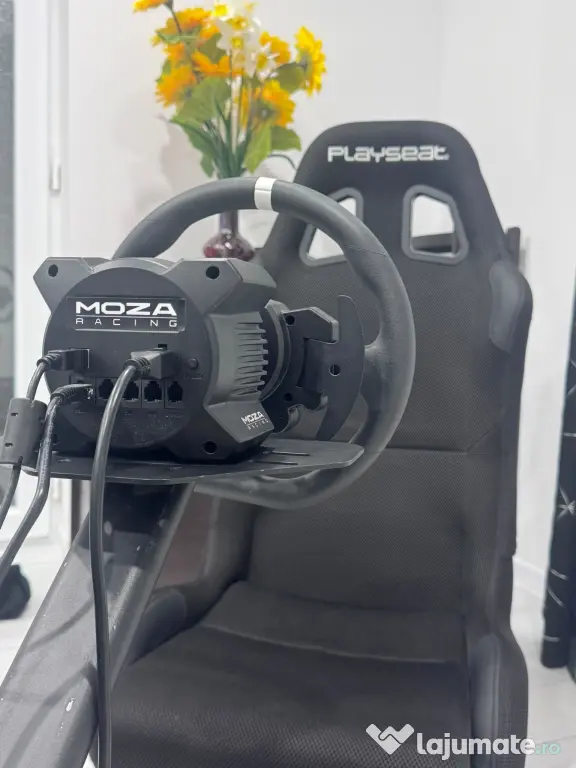 Volan Sim Racing MOZA R3 + Pedale SR-P Lite (PC) + Scaun PLAYSEAT (CA NOU)