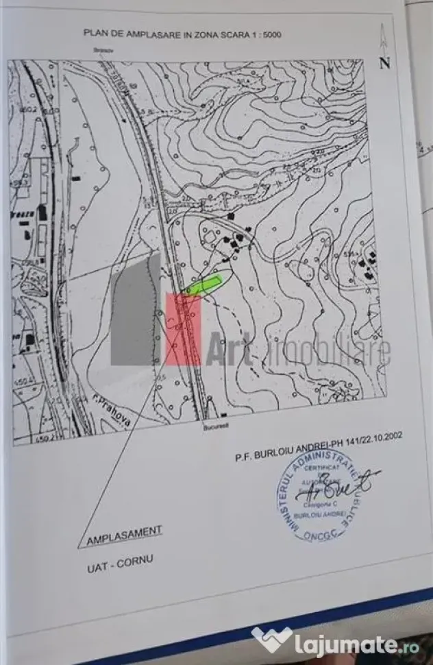 Teren de vanzare Breaza Cornu iesire la DN 1 - Cornu (Prahova)