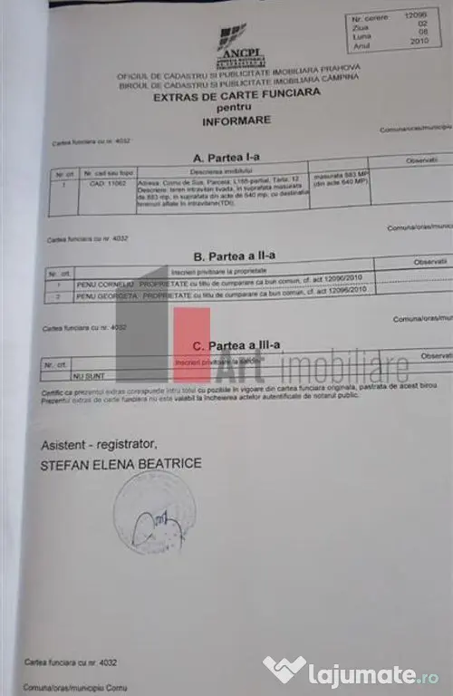 Teren de vanzare Breaza Cornu iesire la DN 1 - Cornu (Prahova)