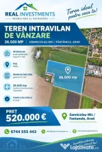 Teren 36.500 MP de vanzare Sannicolau Mic, Arad ID:RH-45694-property