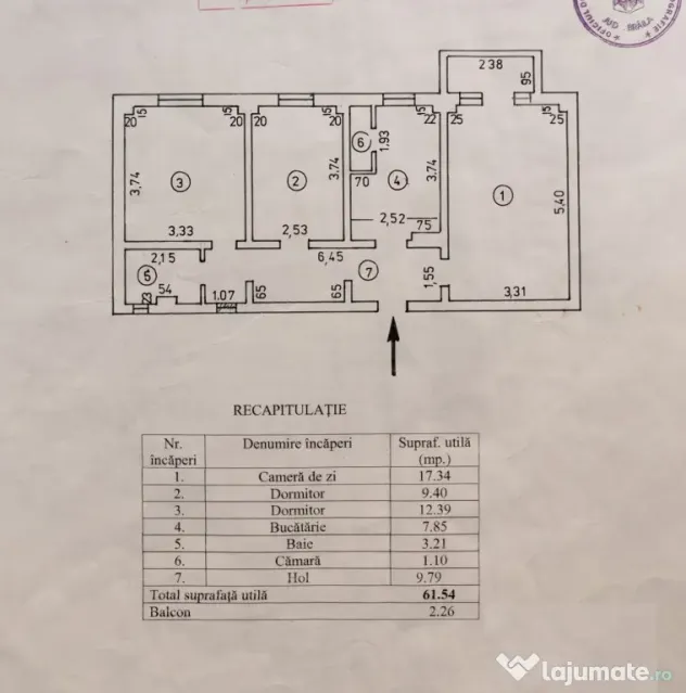 Apartament 3 camere confort 1 Plantelor, Mobilat Utilat, eta - Braila (Braila)