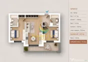 Apartament 3 camere - metrou N.Teclu 