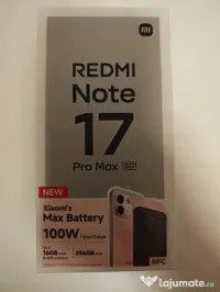 Xiaomi redmi note 17 pro max 5G,Nou Sigilat ,256Gb,8Gb RAM, Factura Garanție 