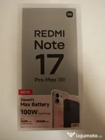 Xiaomi redmi note 17 pro max 5G,Nou Sigilat ,256Gb,8Gb RAM, Factura Garanție