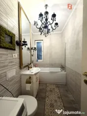 Apartament premium 2 camere si terasa de 24 mp, mobilat comp 