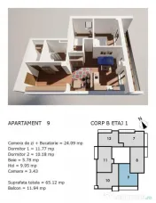 Apartamente NOI cu CF, Corneliu Coposu, direct la dezvoltat 