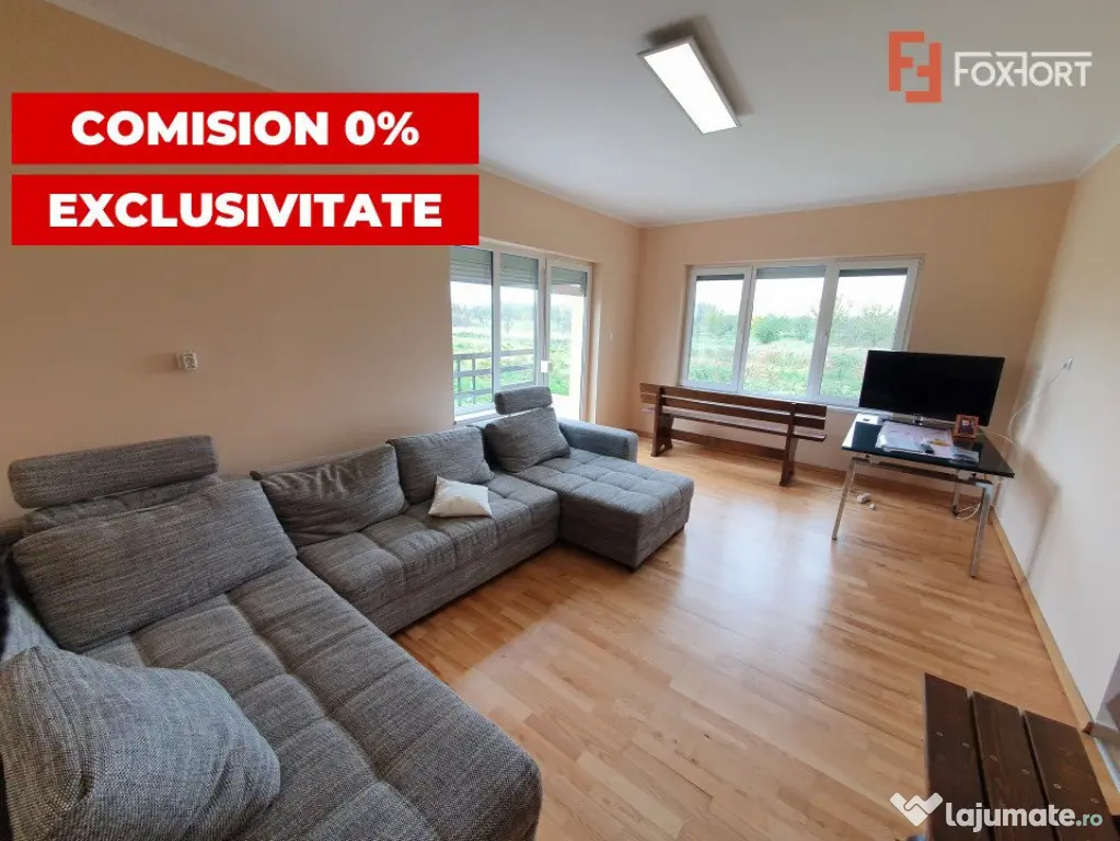 Vila cu 5 camere, 236 mp, teren 5805 mp, gaz, Brestea - Dent - Brestea (Timis)